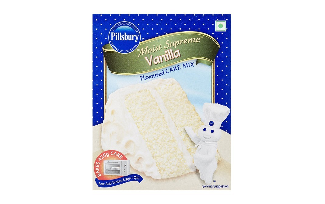 Pillsbury Moist Supreme Vanilla Flavoured Cake Mix   Box  225 grams